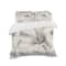 Designart 'Indigold Grey Peonies IV' Cottage Bedding Set - Duvet Cover & Shams
